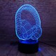 Luminária Led 3d E Acrílico Night Light Usb Pilha