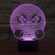 Luminária Led 3d E Acrílico Night Light Usb Pilha