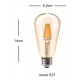 ST64 LED FILAMENTO 4W BIVOLT AMBAR E27