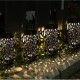 Luminária led solar para decoração de jardim