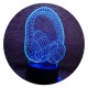 Luminária Led 3d E Acrílico Night Light Usb Pilha