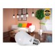 KIT 10 LAMPADAS LED BULBO 12W BRANCA FRIA