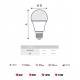 KIT 10 LAMPADAS LED BULBO 12W 3,0K BIV E27