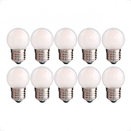 Lampada Incandecente Bolinha 15w Silica Leitosa