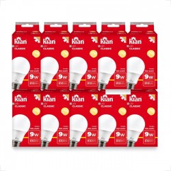 KIT 10 LAMPADAS LED BULBO 9W 3,0K BIV E27